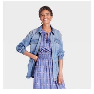 Knox Rose Utility denim jacket 🧥 zip size S